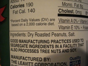 Peanut butter ingredients - Simple, no Xylitol