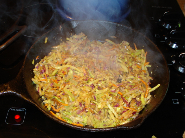 Sauteed Asian broccoli slaw